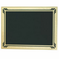Screened Plate w/Gold Frosted Etched Border (4"x6")